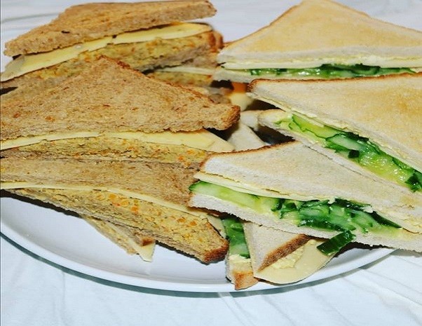 Gurken Käse Sandwich